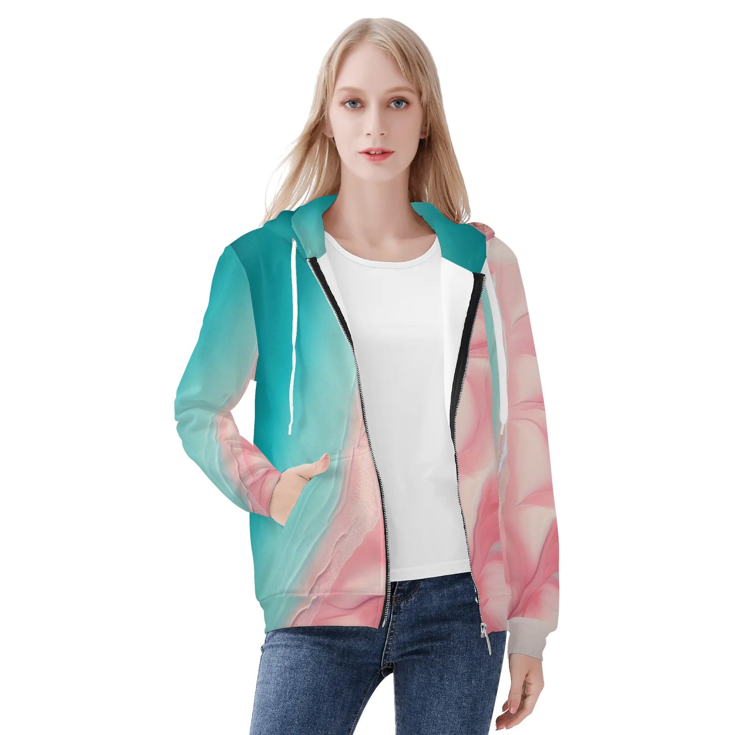 Mia Collection Womens Zip-Up Hoodie