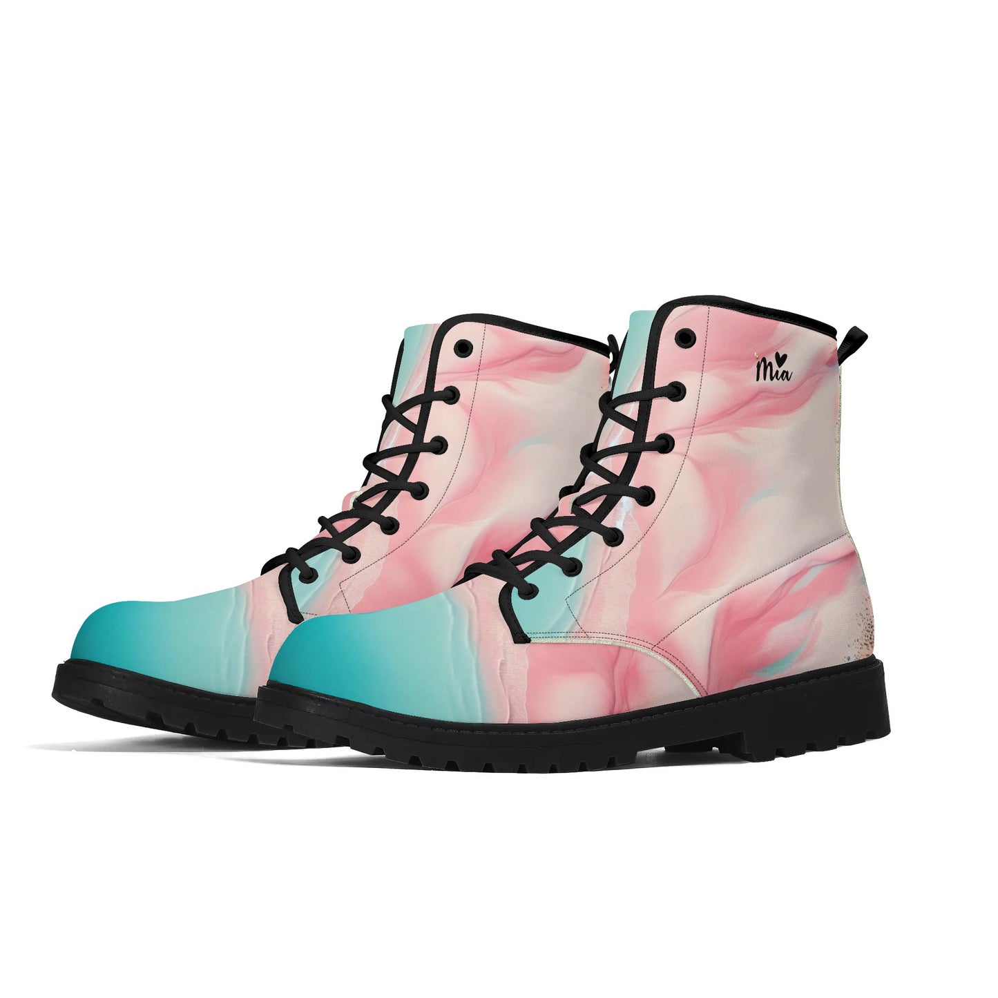 Womens Upgraded Black Outsole Leather Boots by Mia