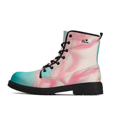 Womens Upgraded Black Outsole Leather Boots by Mia