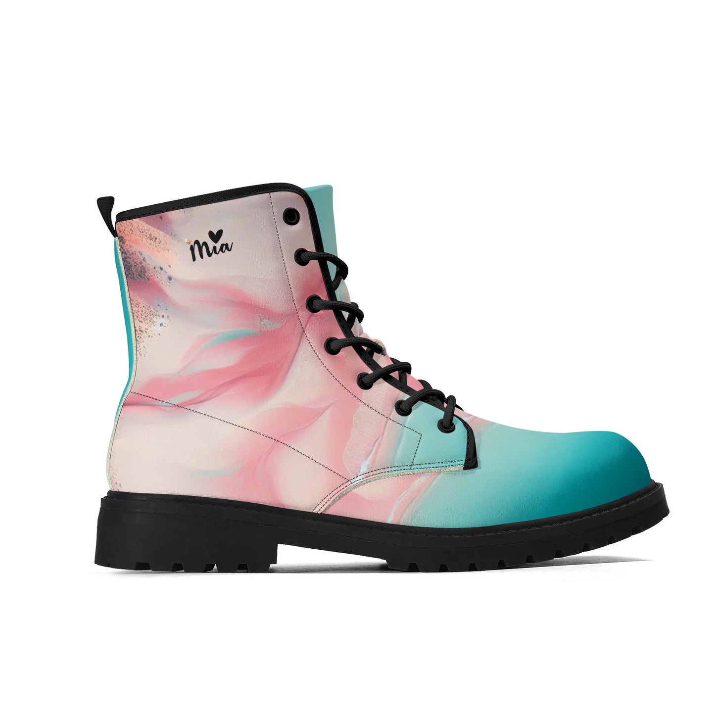 Womens Upgraded Black Outsole Leather Boots by Mia