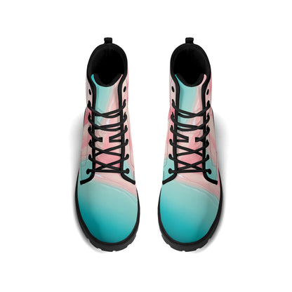 Womens Upgraded Black Outsole Leather Boots by Mia