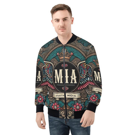 Mens Zip Bomber Jacket by Mia