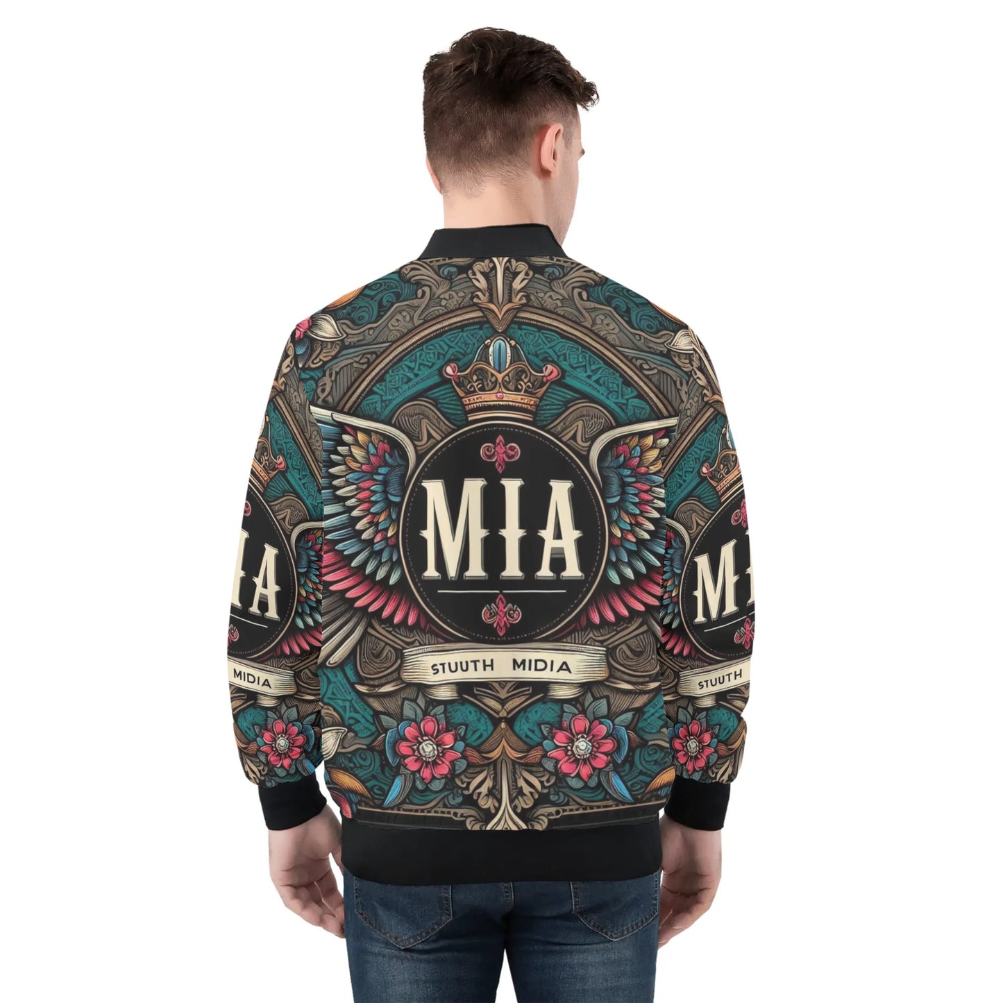 Mens Zip Bomber Jacket by Mia