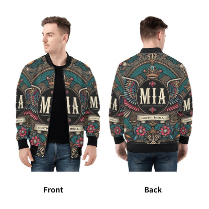 Mens Zip Bomber Jacket by Mia