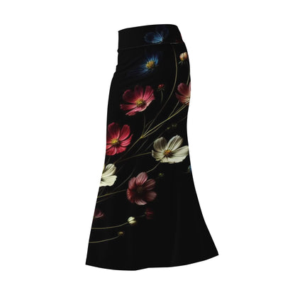 Womens Wrap Fishtail Long Skirt by Mia