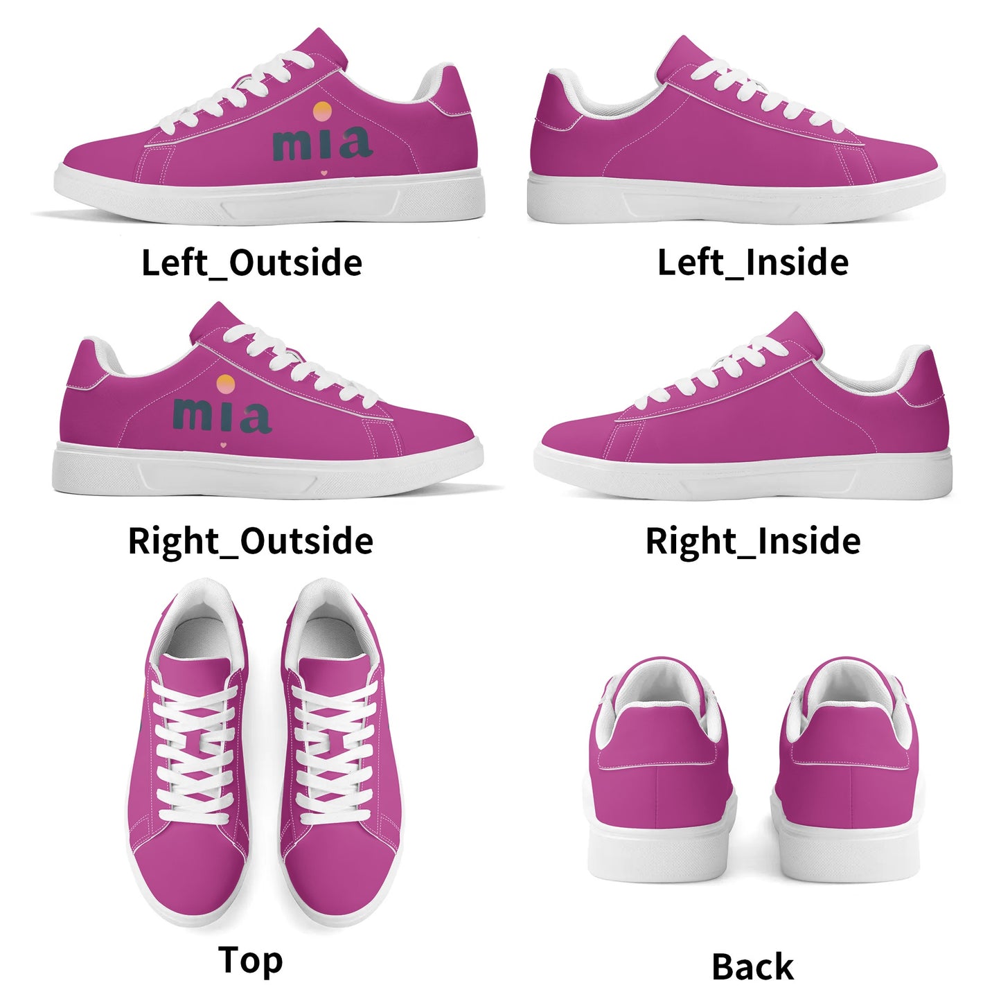 Lightweight Leather Skateboard Shoes by Mia