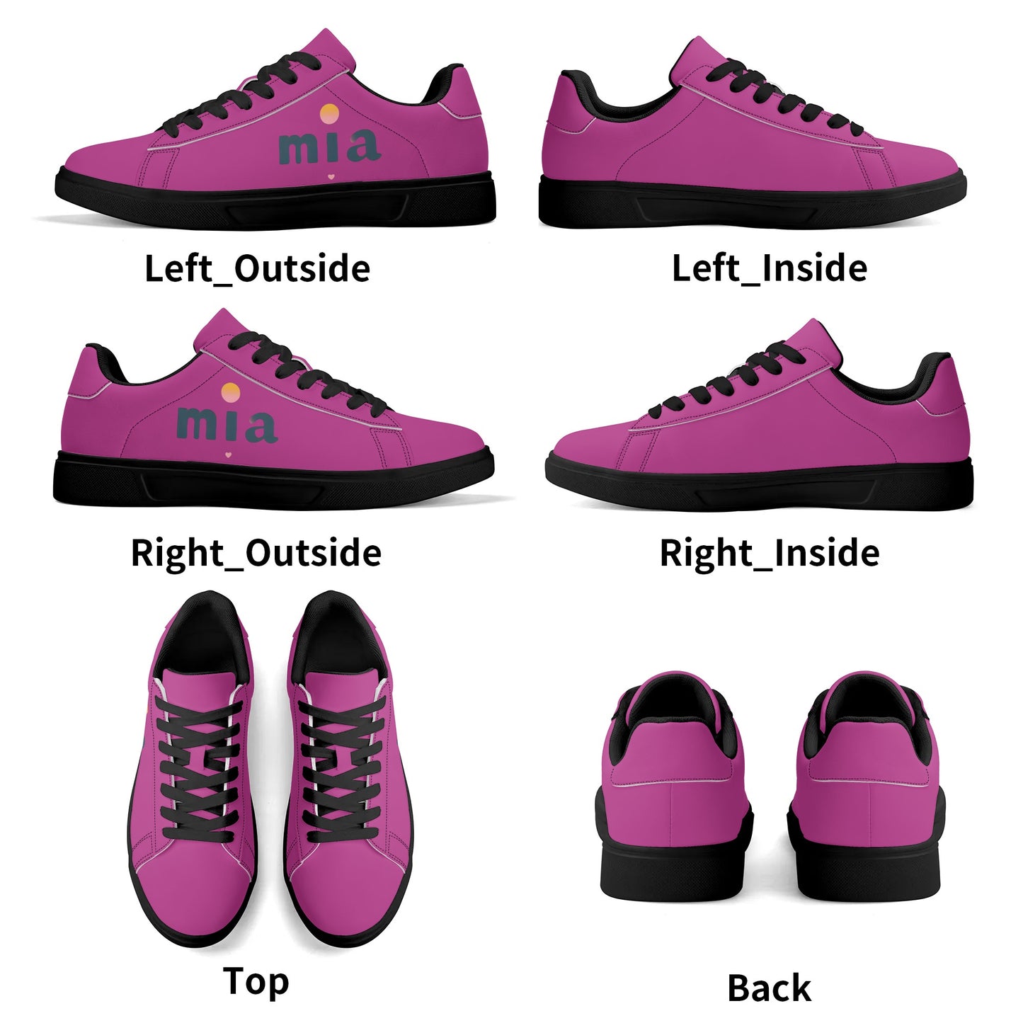 Lightweight Leather Skateboard Shoes by Mia
