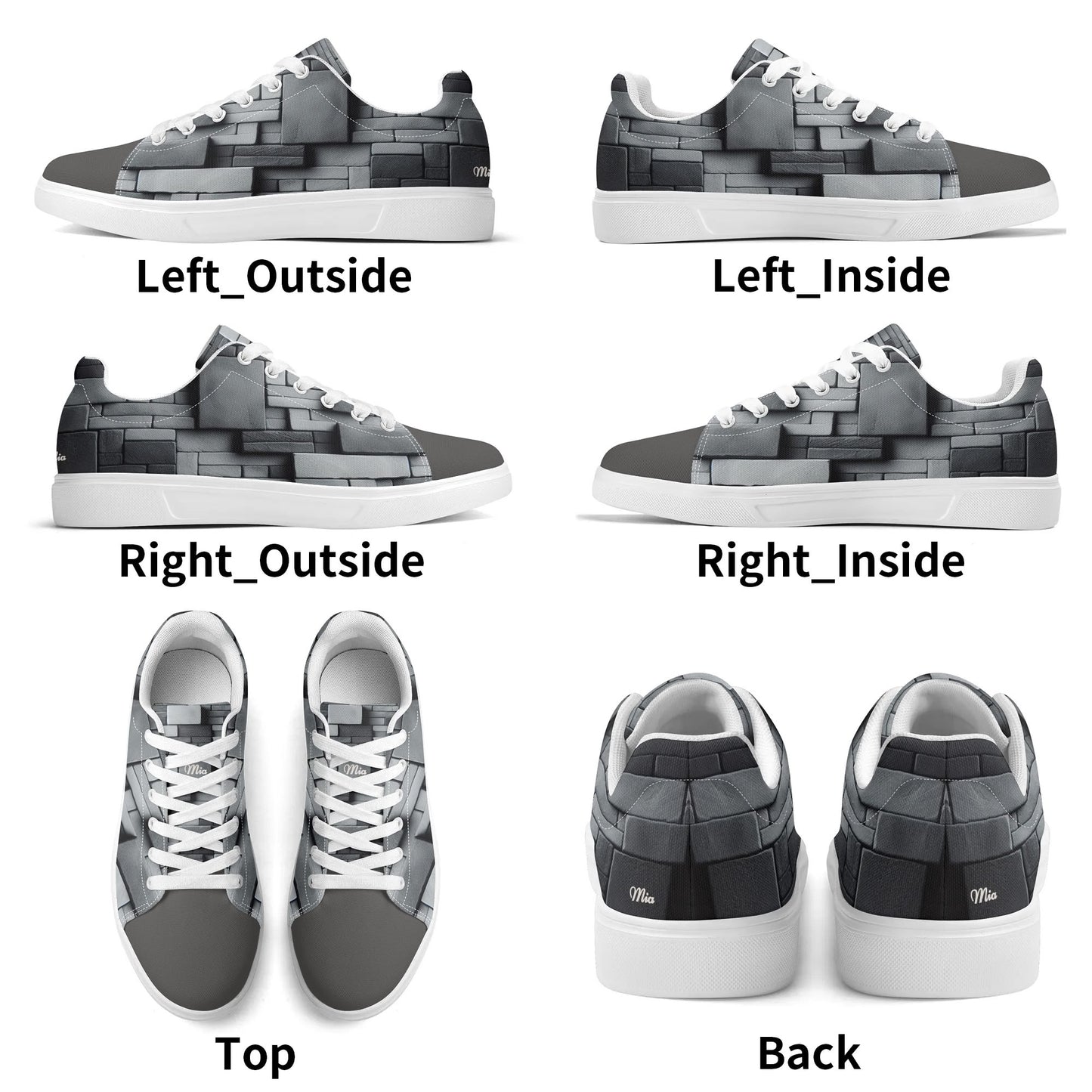 Low Top Fashion Shoes by Mia