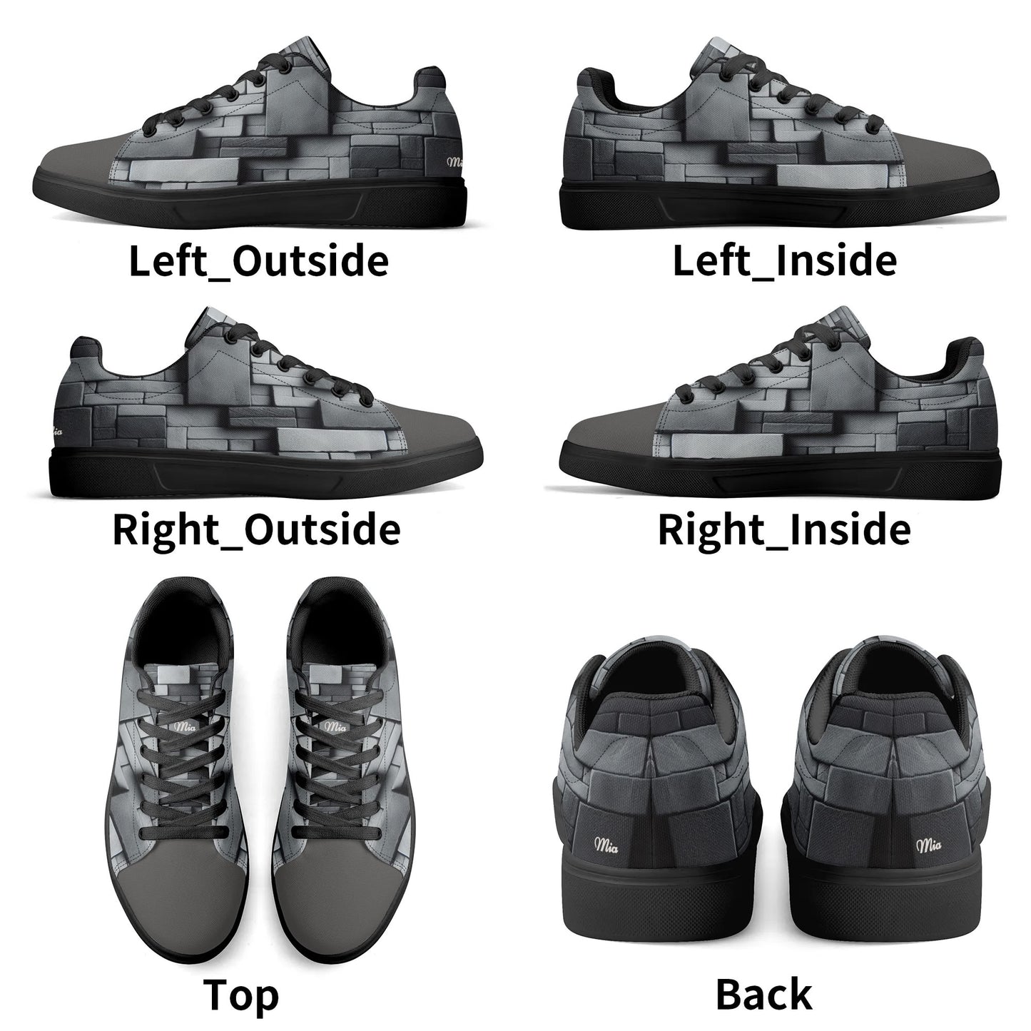 Low Top Fashion Shoes by Mia