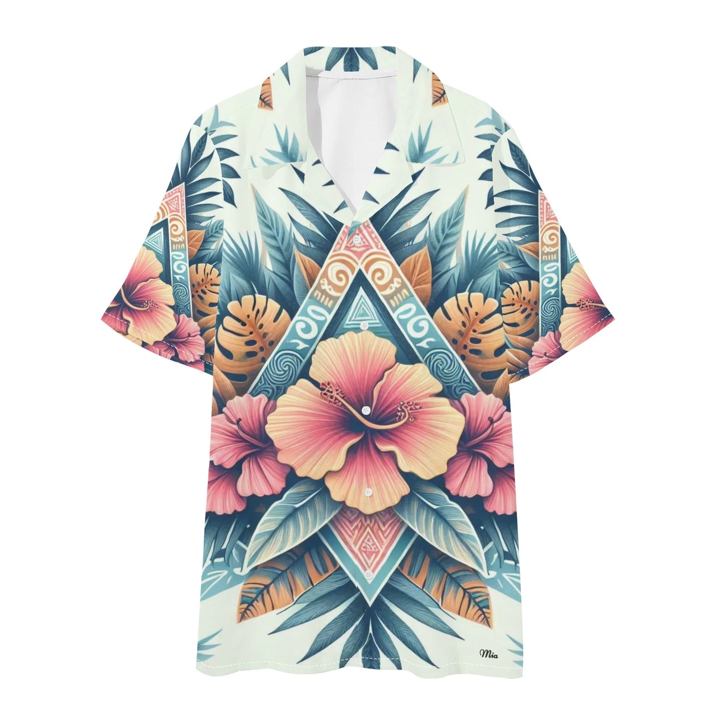 Mens Hawaiian Short Sleeve Shirt and Shorts Set by Mia