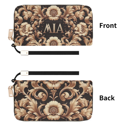 Leather Wristlet Wallet by Mia