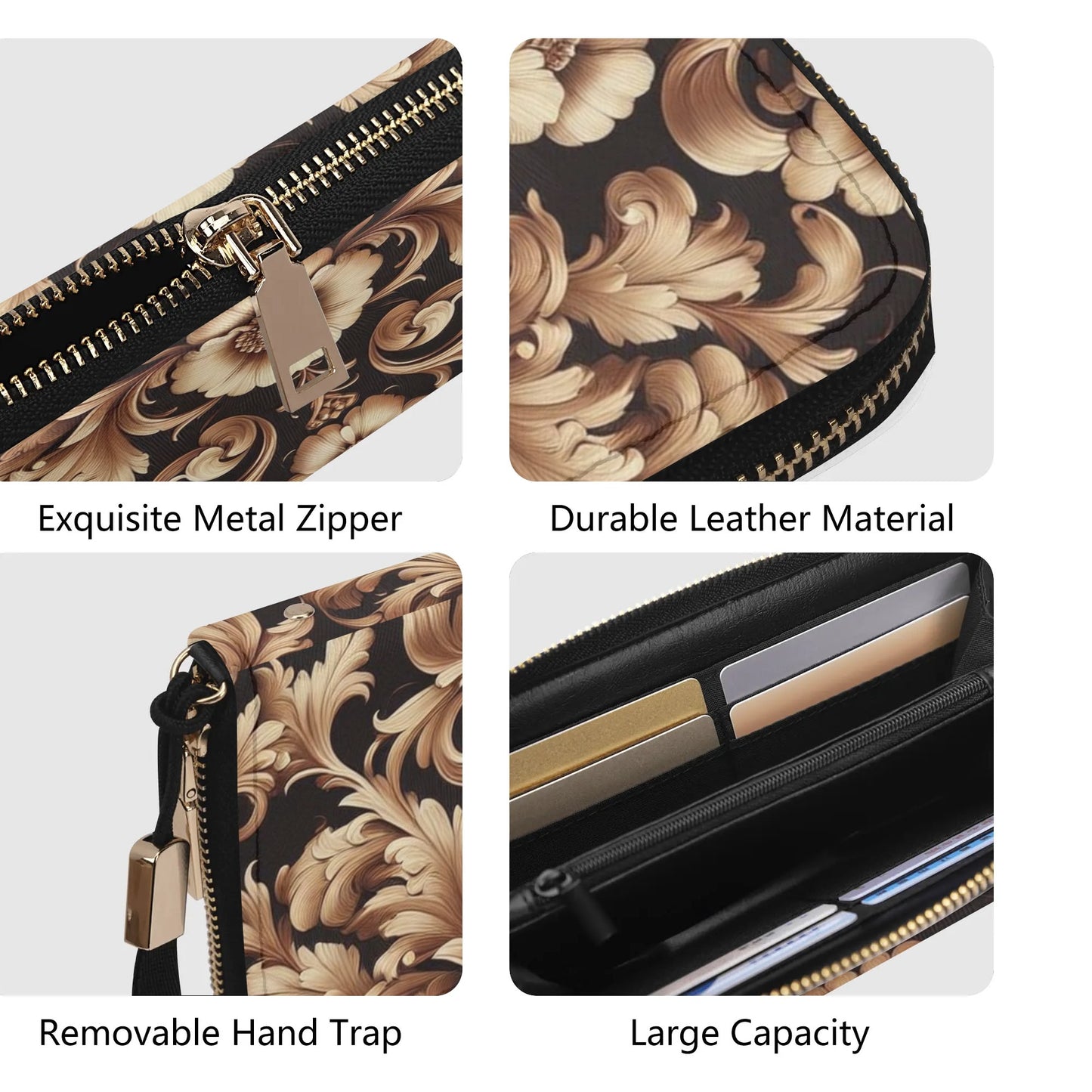 Leather Wristlet Wallet by Mia