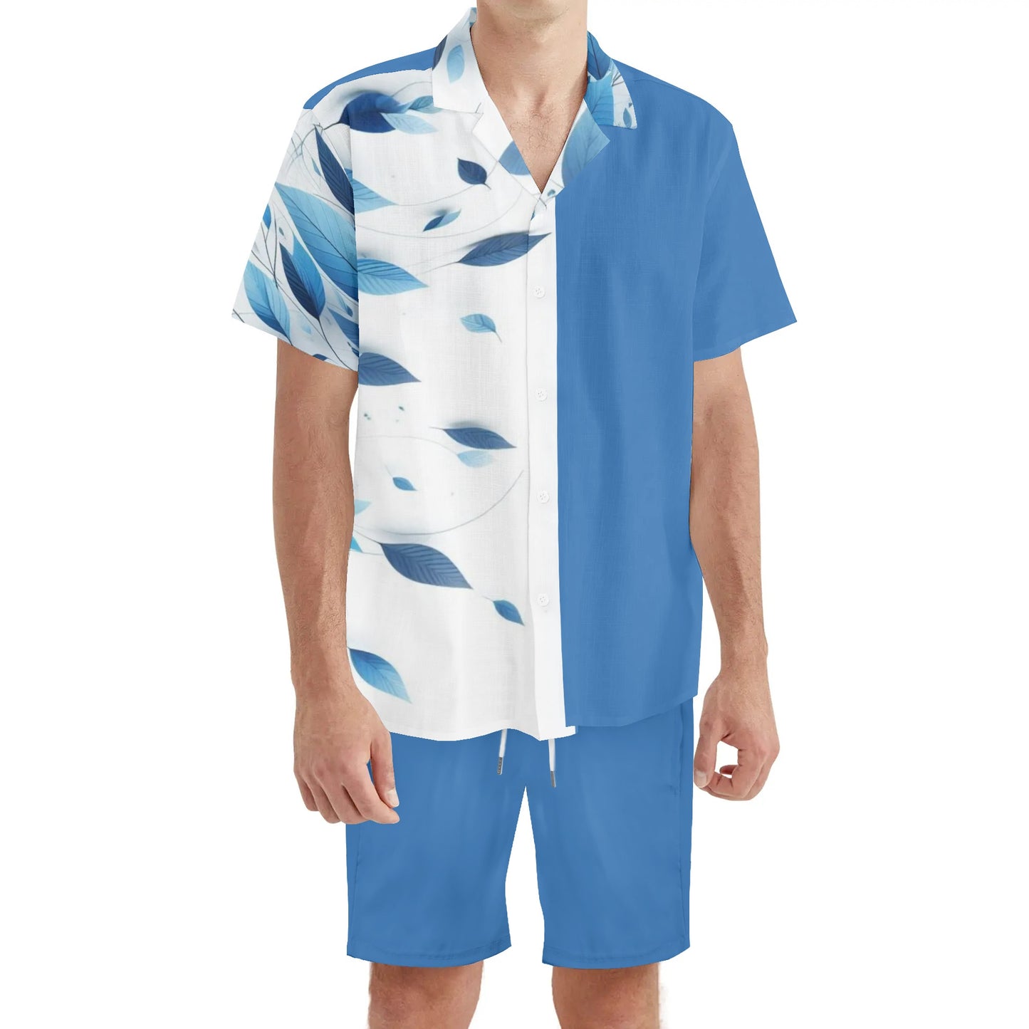 Mens Hawaiian Short Sleeve Shirt and Shorts Set by Mia