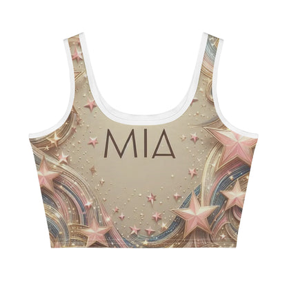 Mia For Her Casual Stretch Crop Tops for Summer