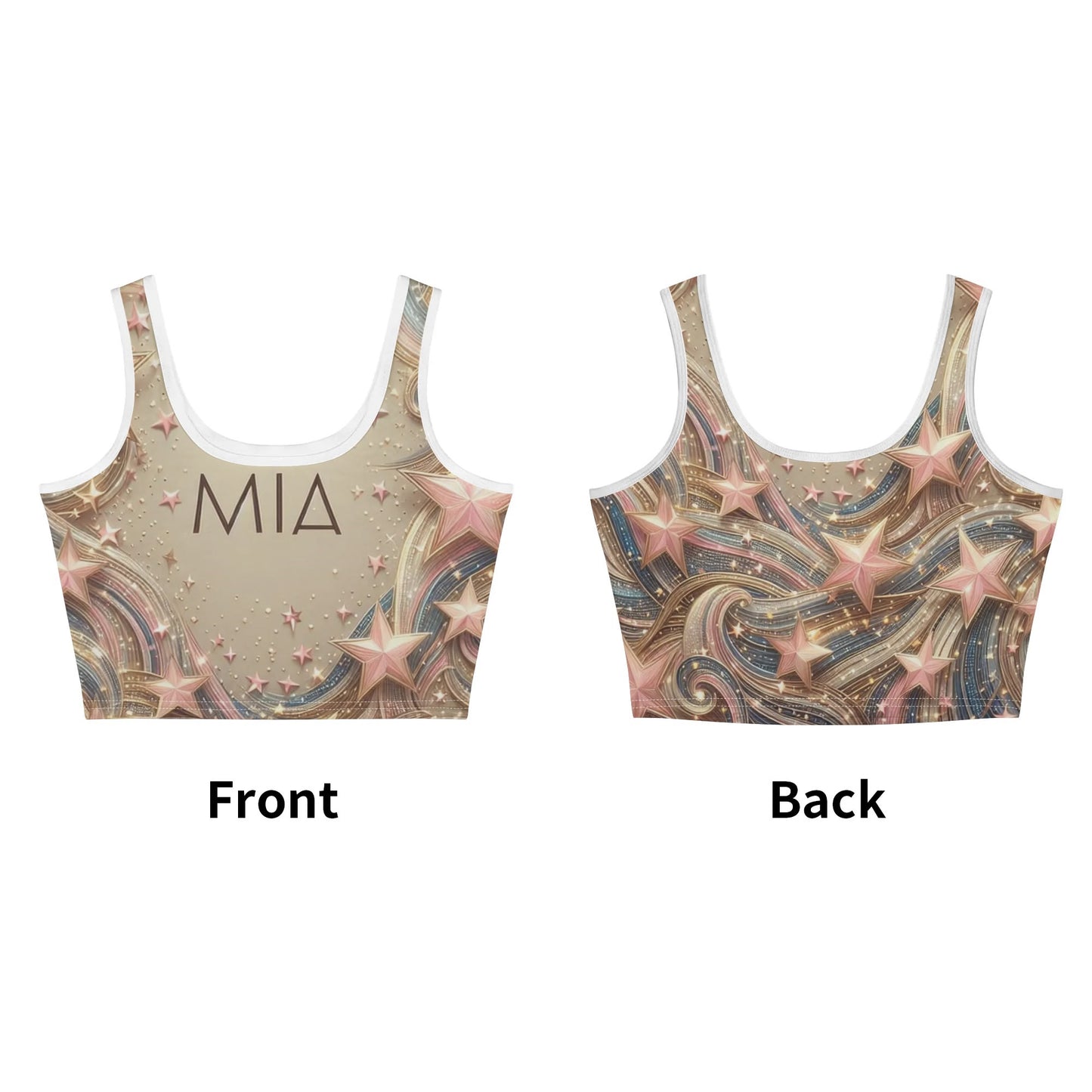 Mia For Her Casual Stretch Crop Tops for Summer
