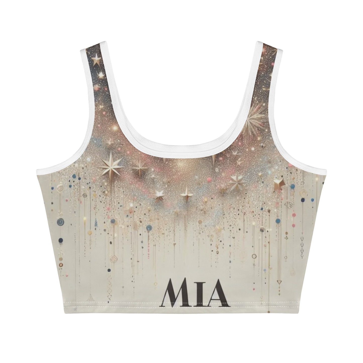 Mia for Her  Casual Stretch Crop Top for Summer