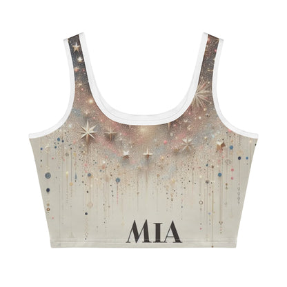 Mia for Her  Casual Stretch Crop Top for Summer