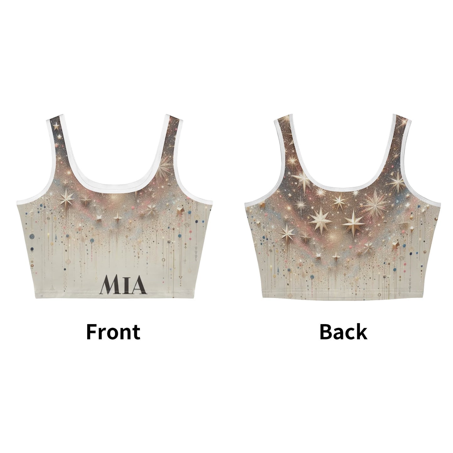 Mia for Her  Casual Stretch Crop Top for Summer
