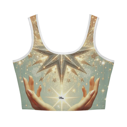 Mia for Her Casual Stretch Crop Tops for Summer