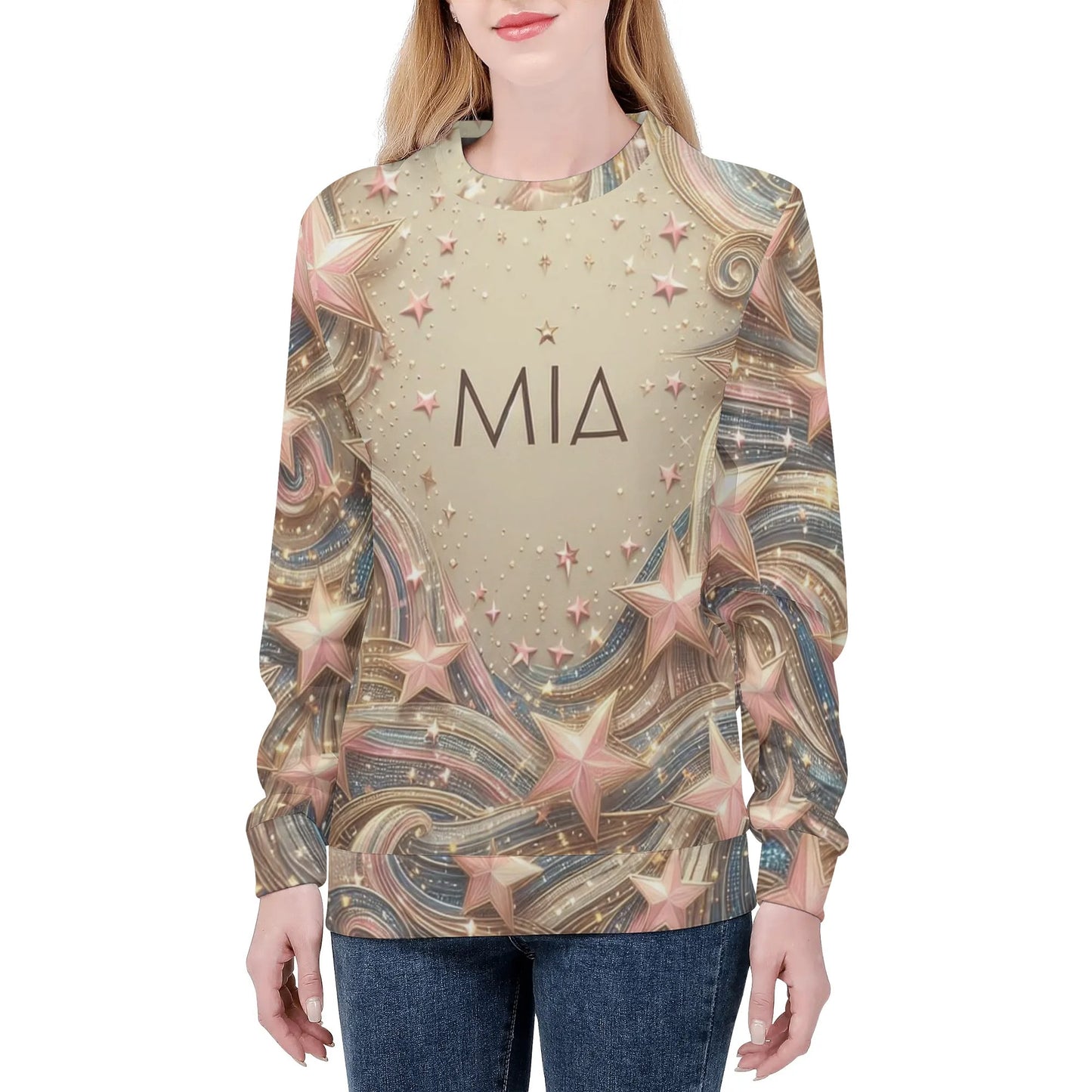 Mia for Her Crew Neck Streetwear Sweatshirt