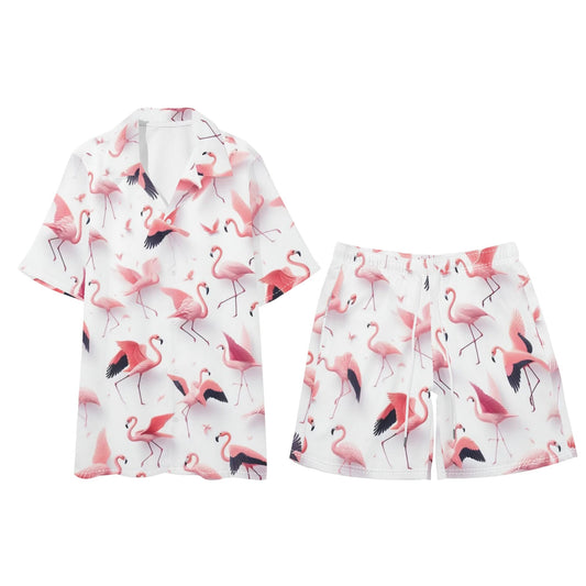 Mia For Him Hawaiian Short Sleeve Shirt and Shorts Set