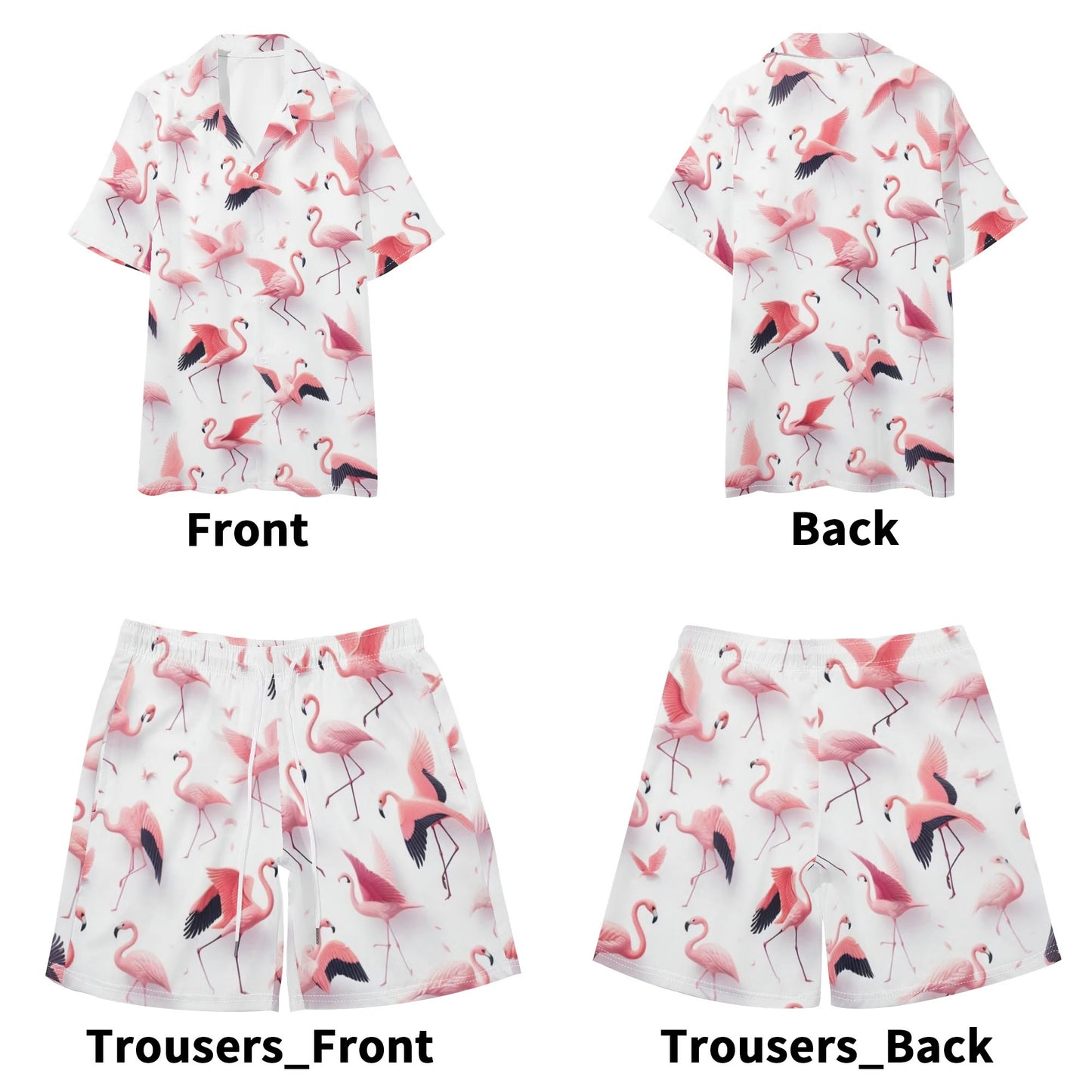 Mia For Him Hawaiian Short Sleeve Shirt and Shorts Set