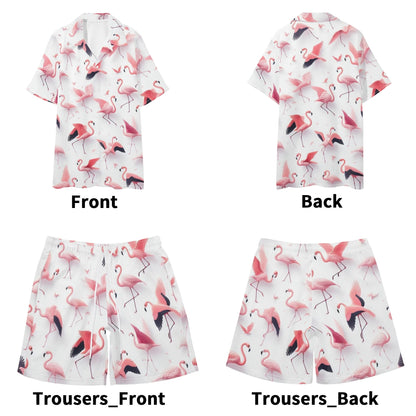 Mia For Him Hawaiian Short Sleeve Shirt and Shorts Set