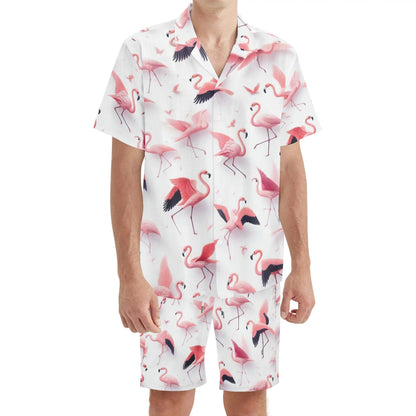 Mia For Him Hawaiian Short Sleeve Shirt and Shorts Set