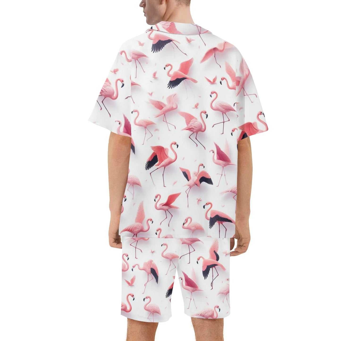 Mia For Him Hawaiian Short Sleeve Shirt and Shorts Set