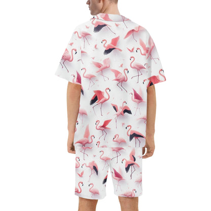 Mia For Him Hawaiian Short Sleeve Shirt and Shorts Set