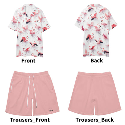 Mia For Him Hawaiian Short Sleeve Shirt and Shorts Set