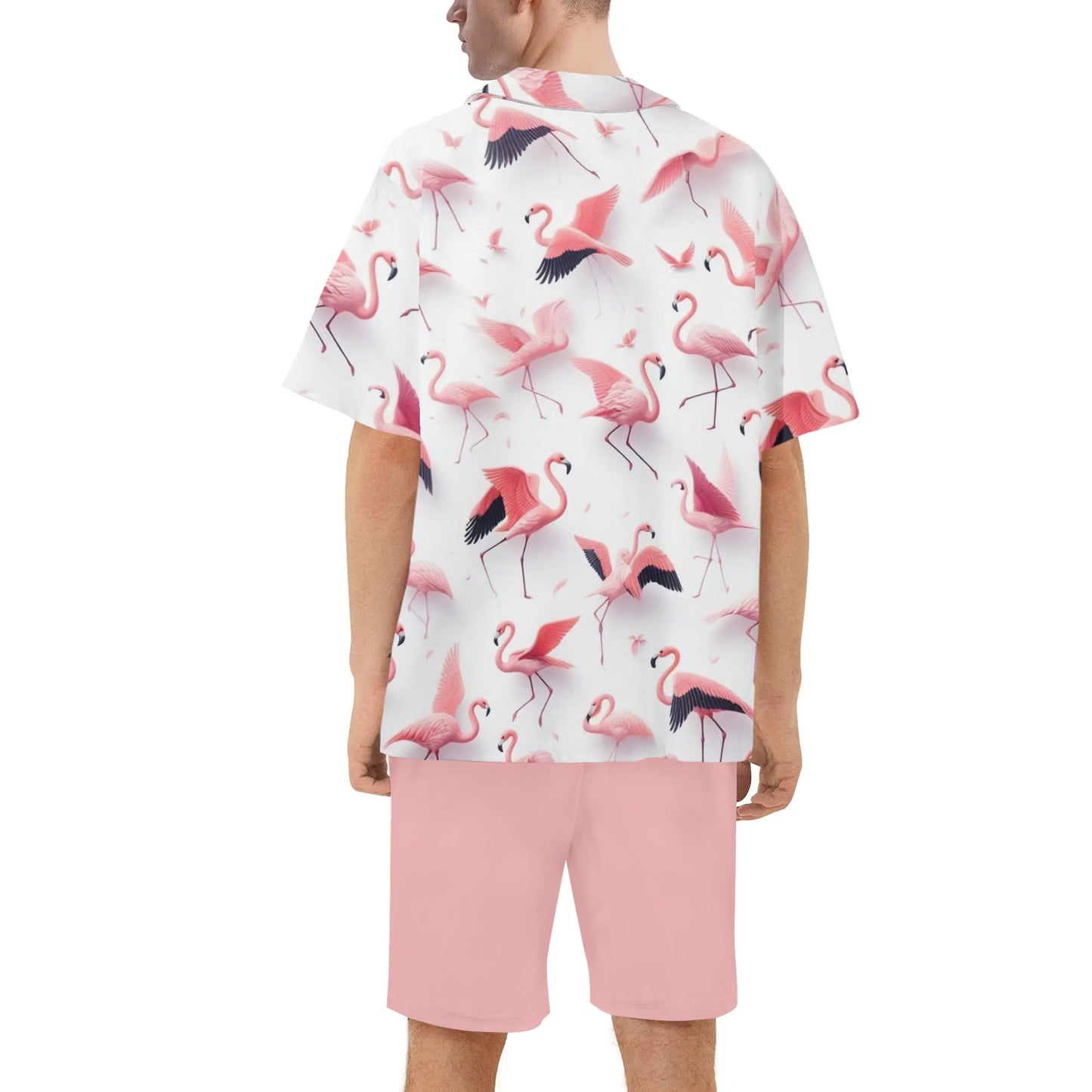 Mia For Him Hawaiian Short Sleeve Shirt and Shorts Set