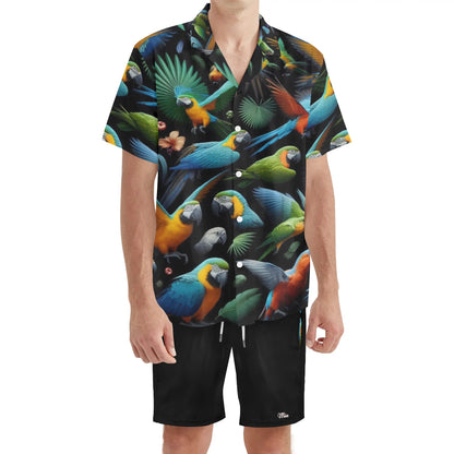 Mia For Him Hawaiian Short Sleeve Shirt and Shorts Set