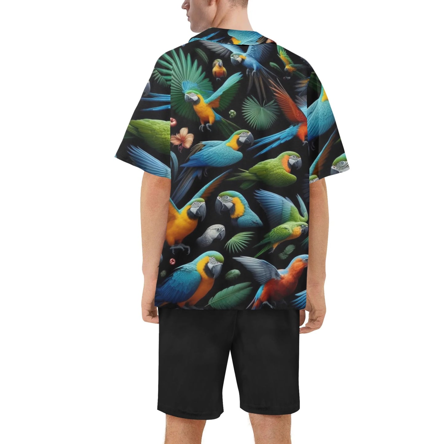 Mia For Him Hawaiian Short Sleeve Shirt and Shorts Set