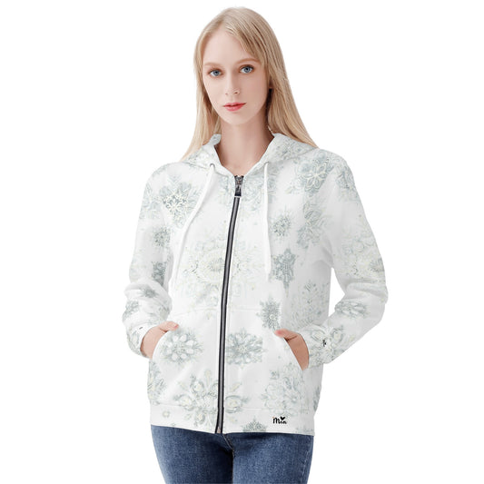 Womens Zip Up Hoodie Warm Jacket by Mia