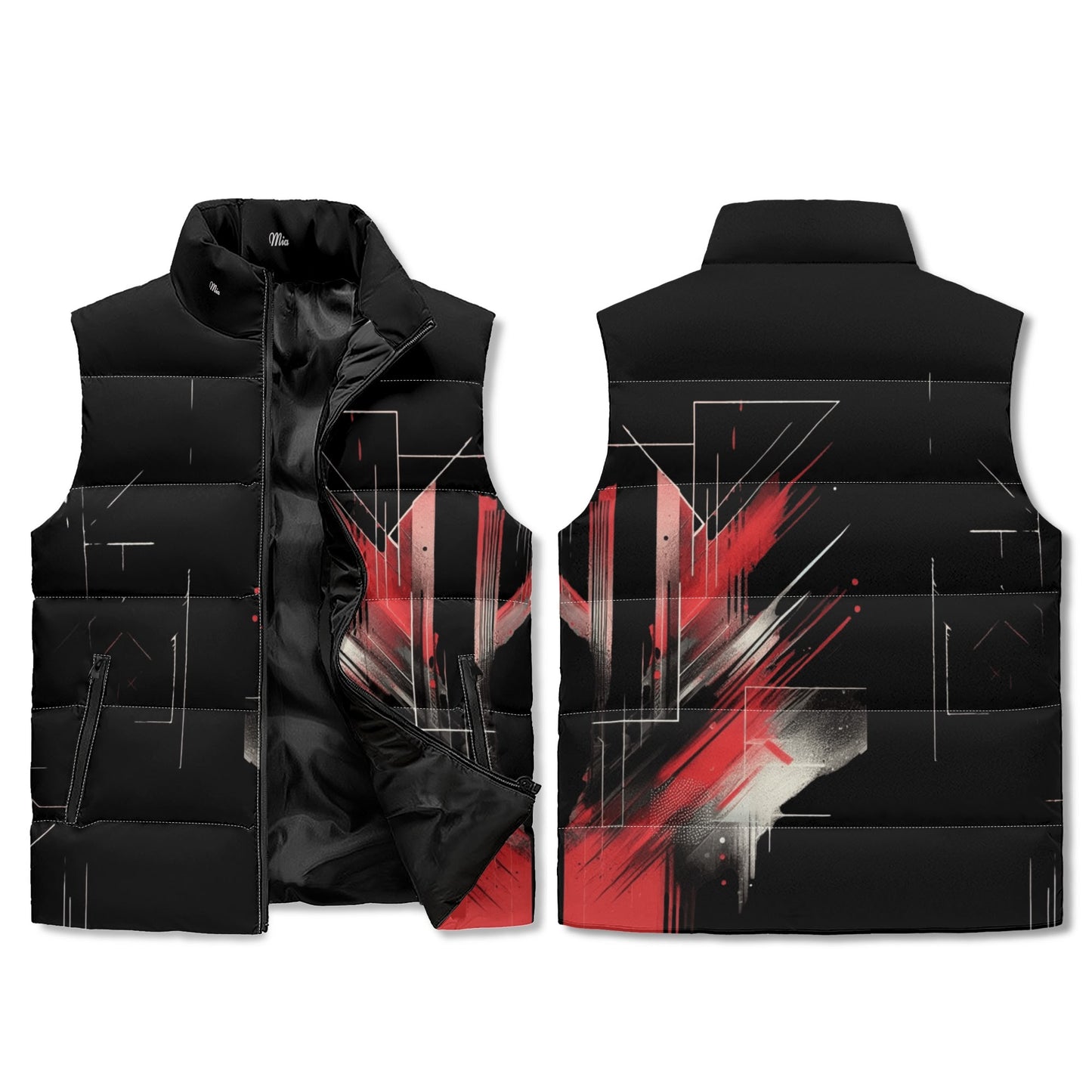 Zip Up Puffer Vest by Mia