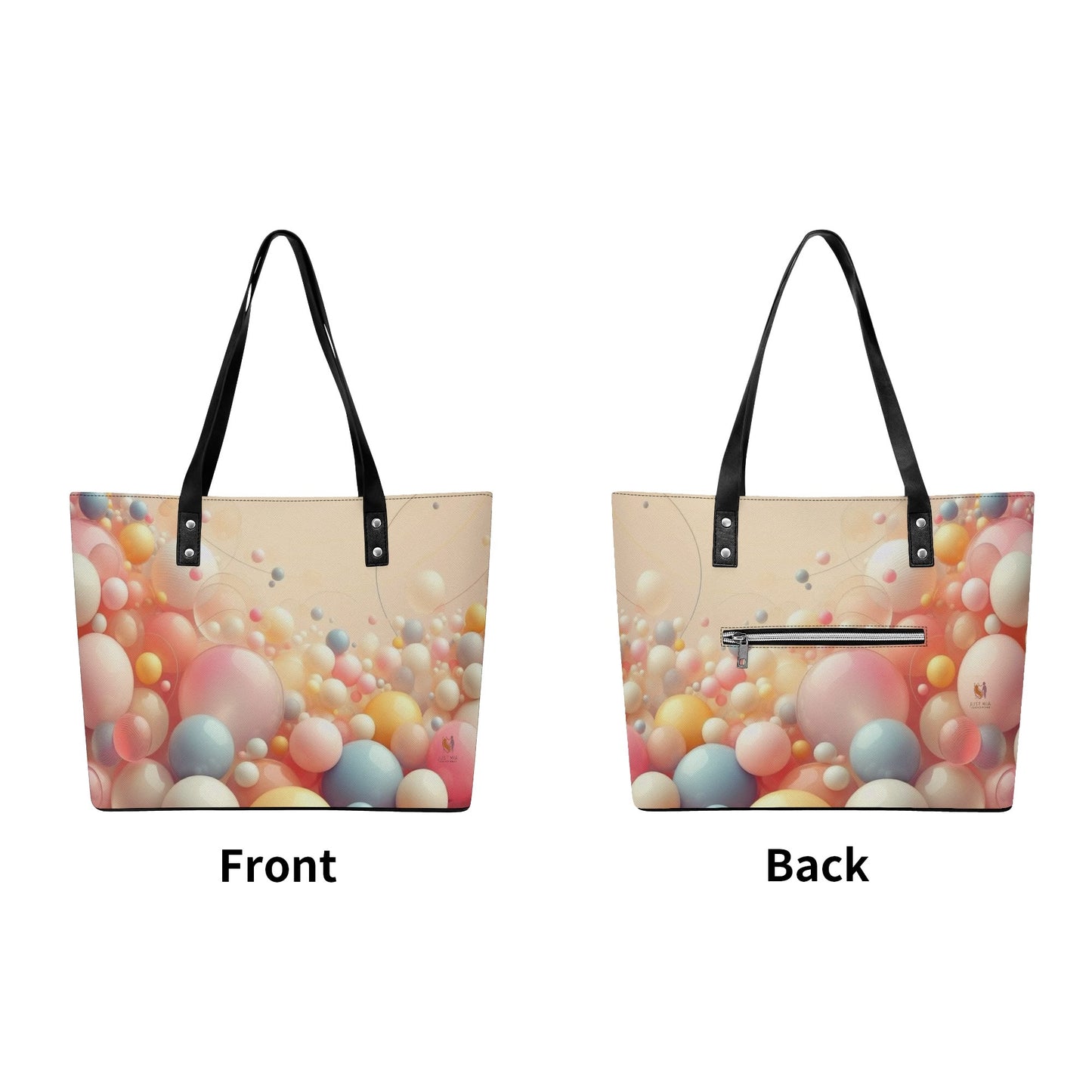 Mia Women PU Leather Tote Bag