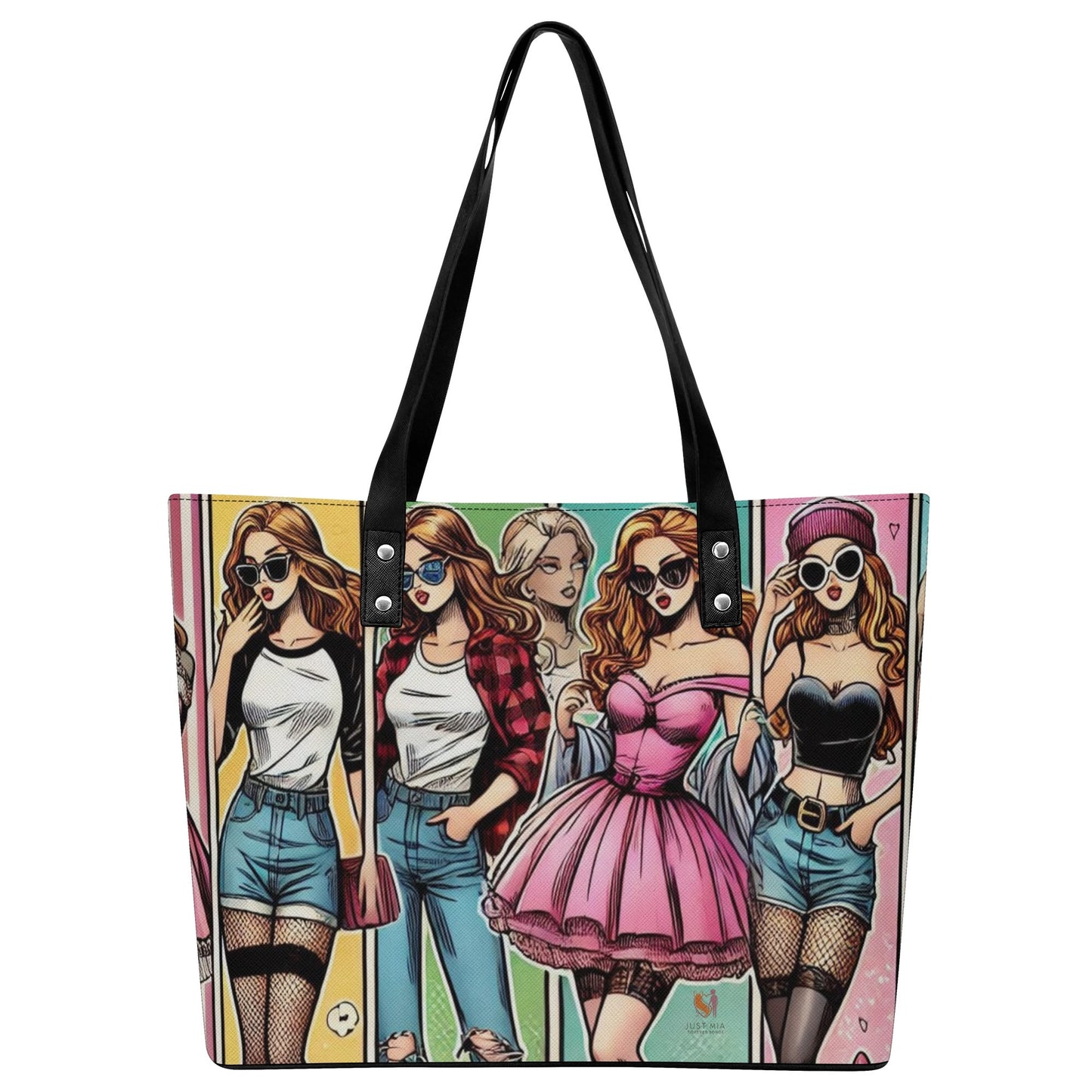 Mia Women PU Leather Tote Bag