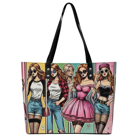 Mia Women PU Leather Tote Bag