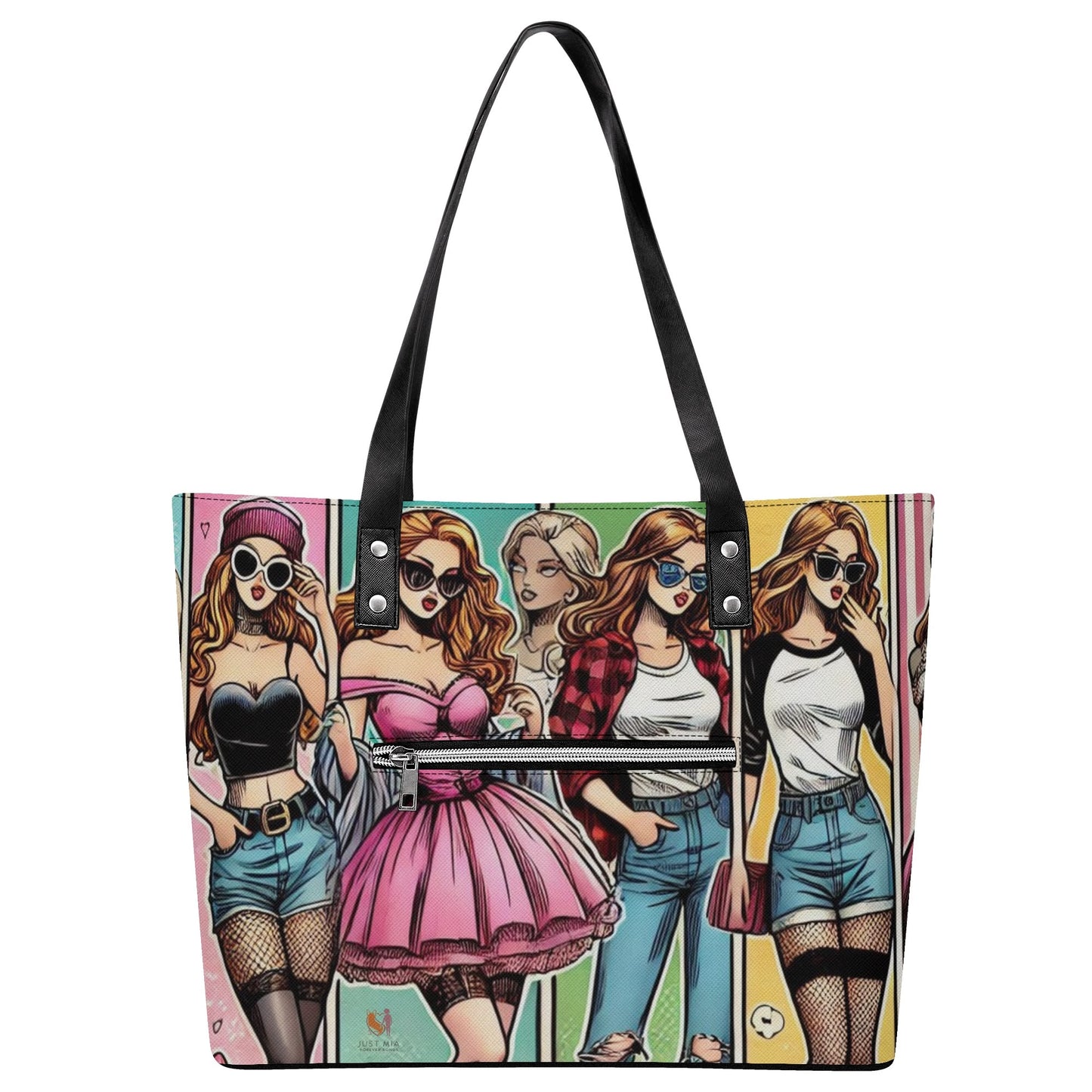 Mia Women PU Leather Tote Bag