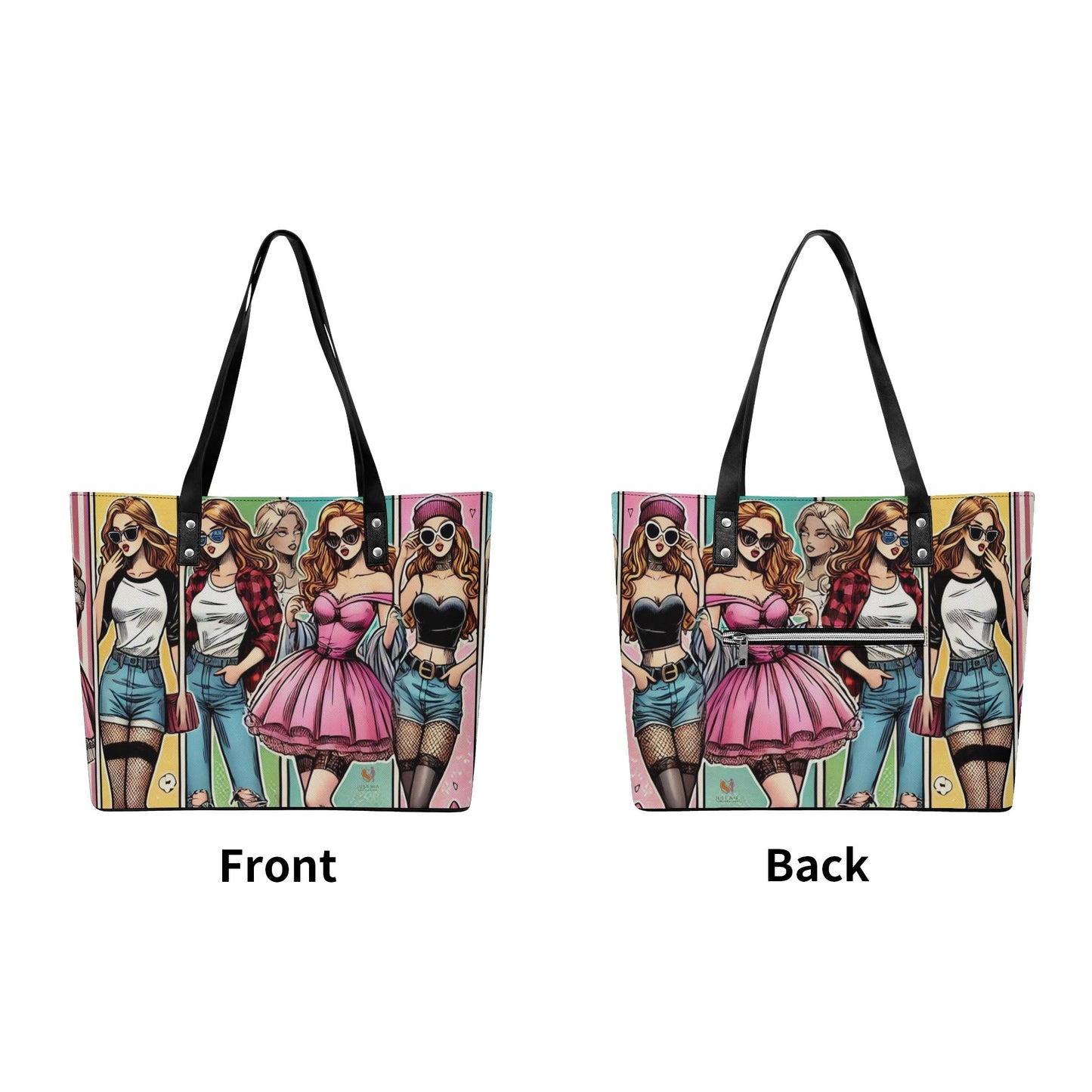 Mia Women PU Leather Tote Bag