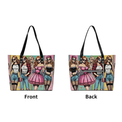 Mia Women PU Leather Tote Bag