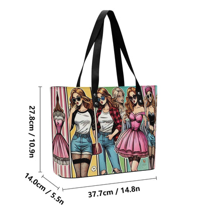 Mia Women PU Leather Tote Bag