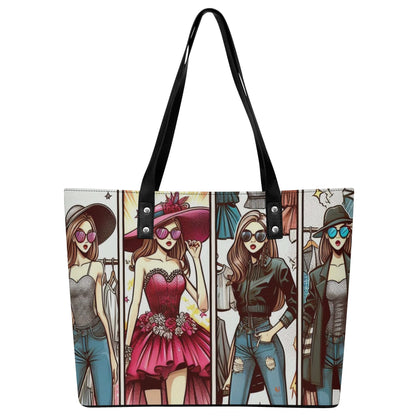 Mia Women PU Leather Tote Bag