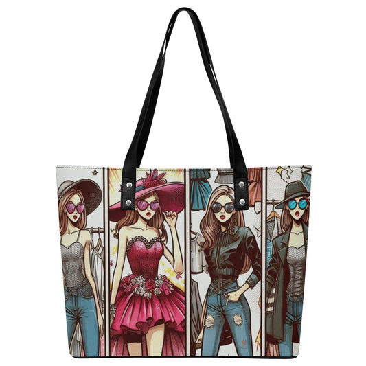 Mia Women PU Leather Tote Bag