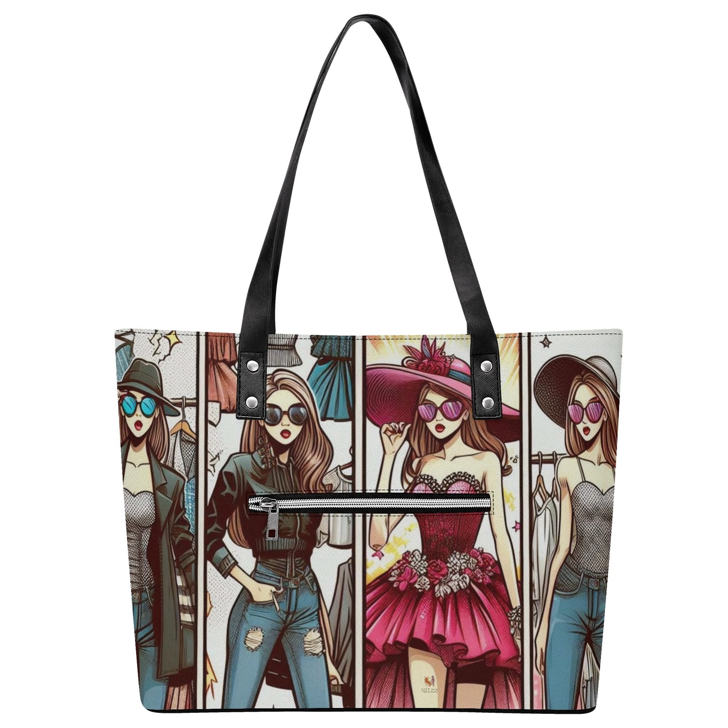 Mia Women PU Leather Tote Bag