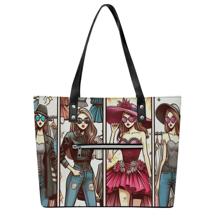 Mia Women PU Leather Tote Bag