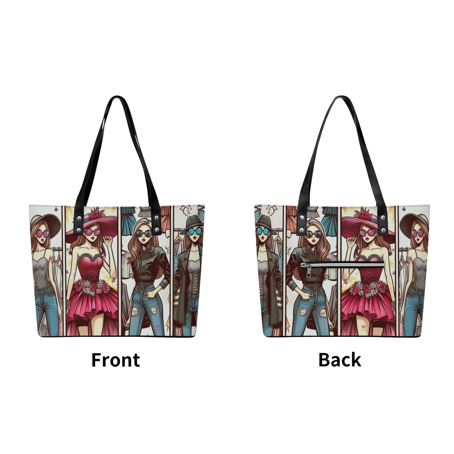 Mia Women PU Leather Tote Bag