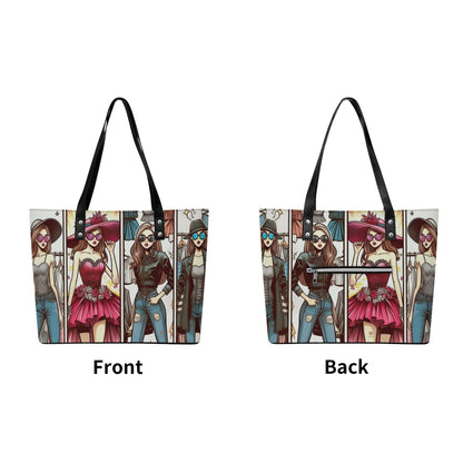 Mia Women PU Leather Tote Bag