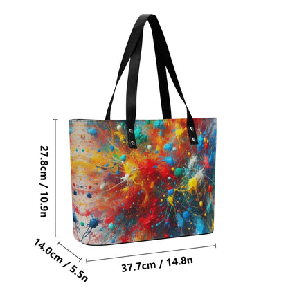 Mia Women PU Leather Tote Bag